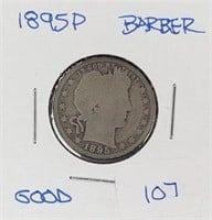 1895P  Barber Quarter G