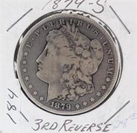 1879S  Morgan Silver Dollar-3rd Reverse