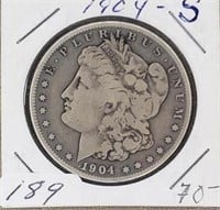 1904S  Morgan Silver Dollar