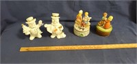 Lenox Snowman Figurines, Music Box Figurines-