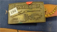 Vintage Winchester Buckle & Belt
