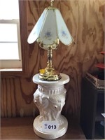ELEPHANT LAMP TABLE, LAMP