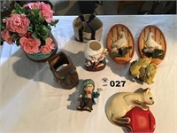 VASE, WALL HANGINGS, STATUES, MISC
