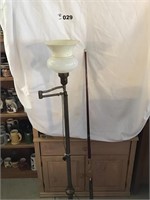 FLOOR LAMP, POOL CUE STICK