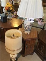 2. LAMPS, SMALL END TABLE