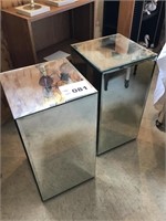 RETRO MIRRORED END TABLES