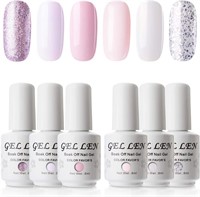 NIDB Gellen Baby Pinks Colors Gel Nail Polish Set