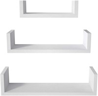 SRIWATANA Floating Shelves Wall Mounted, Solid Woo