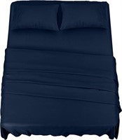 Navy Blue, Queen SizeUtopia Bedding Bed Sheet Set