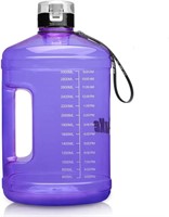 SLUXKE Gallon Water Bottle Portable Water Jug Fitn