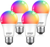Smart Bulb, Gosund E26 Dimmable Multicolor Smart L