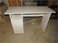 small white desk 48" x 20" good used condition