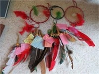 Native American dream catchers lucky feathers