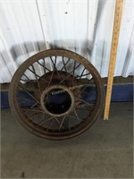 Old metal tire rim
