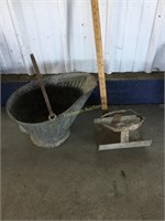 Coal pail and scoop