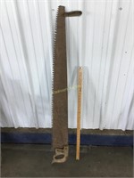 Antique two person saw