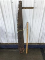 Antique two person saw