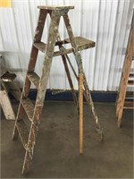 5 foot wooden step ladder