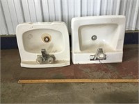 Two bathroom sinks
