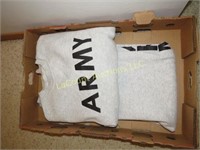 Army sweatshirt and sweat pants large