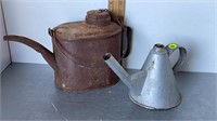 2PC VINTAGE GAS / OIL CAN LOT