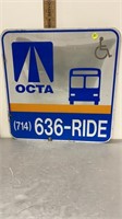18X18" METAL TWO-SIDED STREET SIGN - OCTA