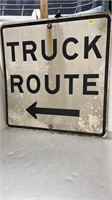 24X24" METAL STREET SIGN - TRUCK ROUTE