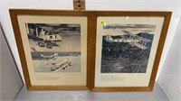 1959 & 60 VTG PLANES OF WWI LITHOS BY LEACH CORP