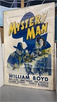 VINTAGE MYSTERY MAN MOVIE POSTER - WILLIAM BOYD