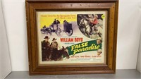 1947 FALSE PARADISE MOVIE POSTER HOPALONG CASSIDY