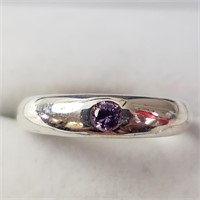 Silver Amhyst Ring