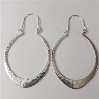 $140 Silver Large Earrings