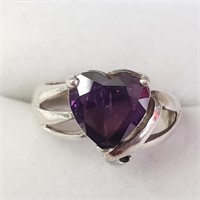 $100 Silver Amhyst Ring