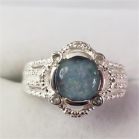 $120 Silver Opal Ring