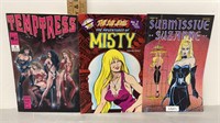 3PC ADULT COMIC BOOK LOT - 2 ARE 1ST EDITIONS