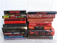 Qty (20) Assorted Crime & Satanism Books