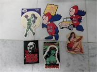Qty (5) Vtg Assorted Collectable Stickers