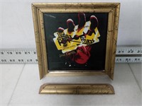 Framed Judas Priest Picture (7" W x 7" T)