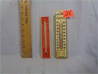 2 Plastic Thermometers Springfield and Taylor