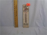 Mace Service Wood Thermometer 12"x3"
