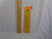 John Deere Embossed Metal Thermometer