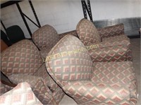 4 Matching Upholstered Stuffed Chairs