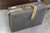 2pc Hartman tweed and leather luggage set