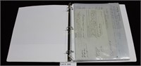 Binder of Shipping Manifests & Other Paperwork