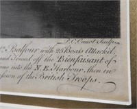 Important Engraving, Louisbourg, Dated 1771