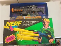 Lot 2 Vintage Toy Guns-1993 Kenner Nerf