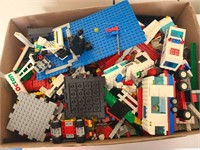 Paper box full of legos