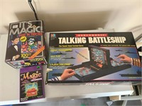 Vintage 1989 Talking Battleship Game & 2 Magic