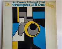 Art farmer and Donald Byrd trumpets all out