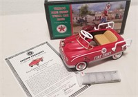 Texaco Die Cast Fire Chief Pedal Car & Ornament